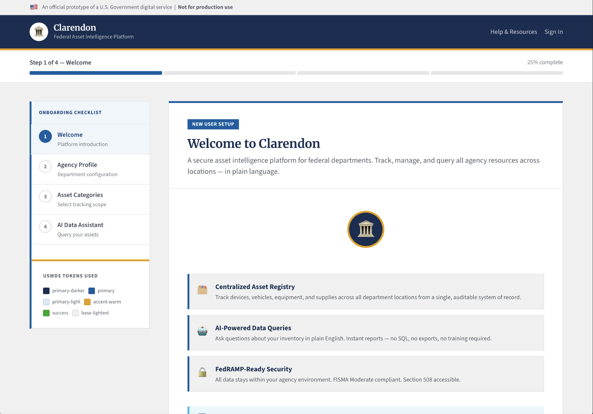 Clarendon: SSA AI Assisted Asset Management Dashboard UX annotation