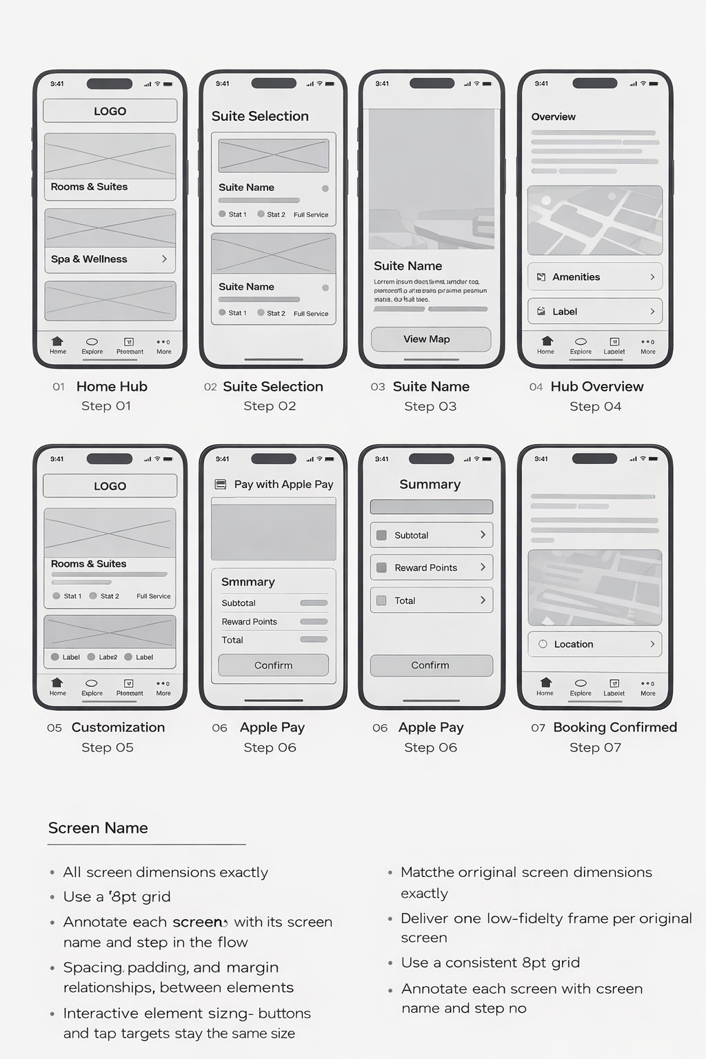 Lo-Fi Wireframes